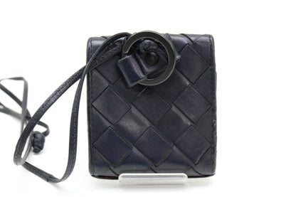 BOTTEGA VENETA Intrecciato Neck Strap Coin Case
