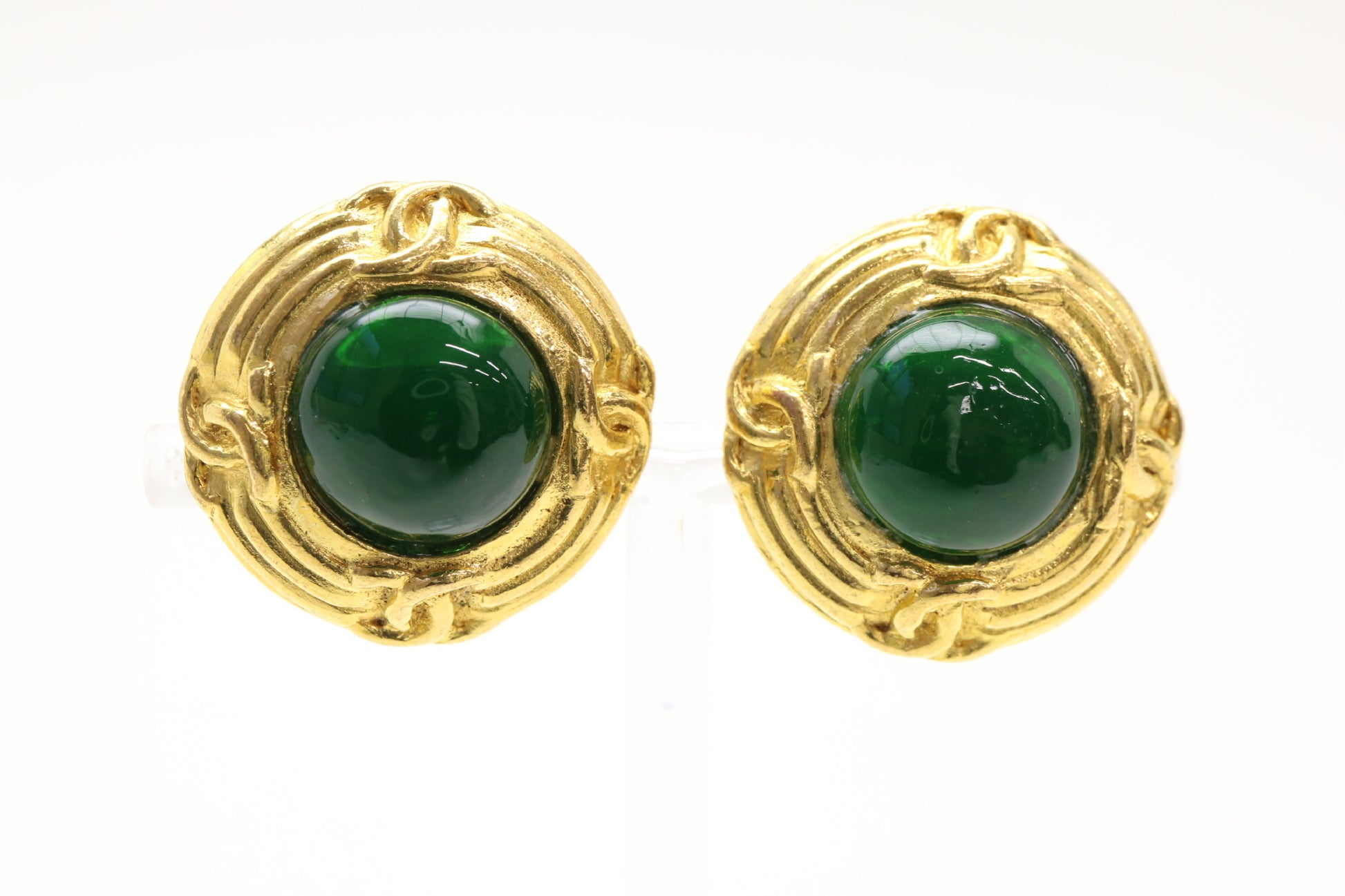 CHANEL Color Stone Coco Mark 2 9 Earrings