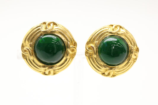 CHANEL Color Stone Coco Mark 2 9 Earrings