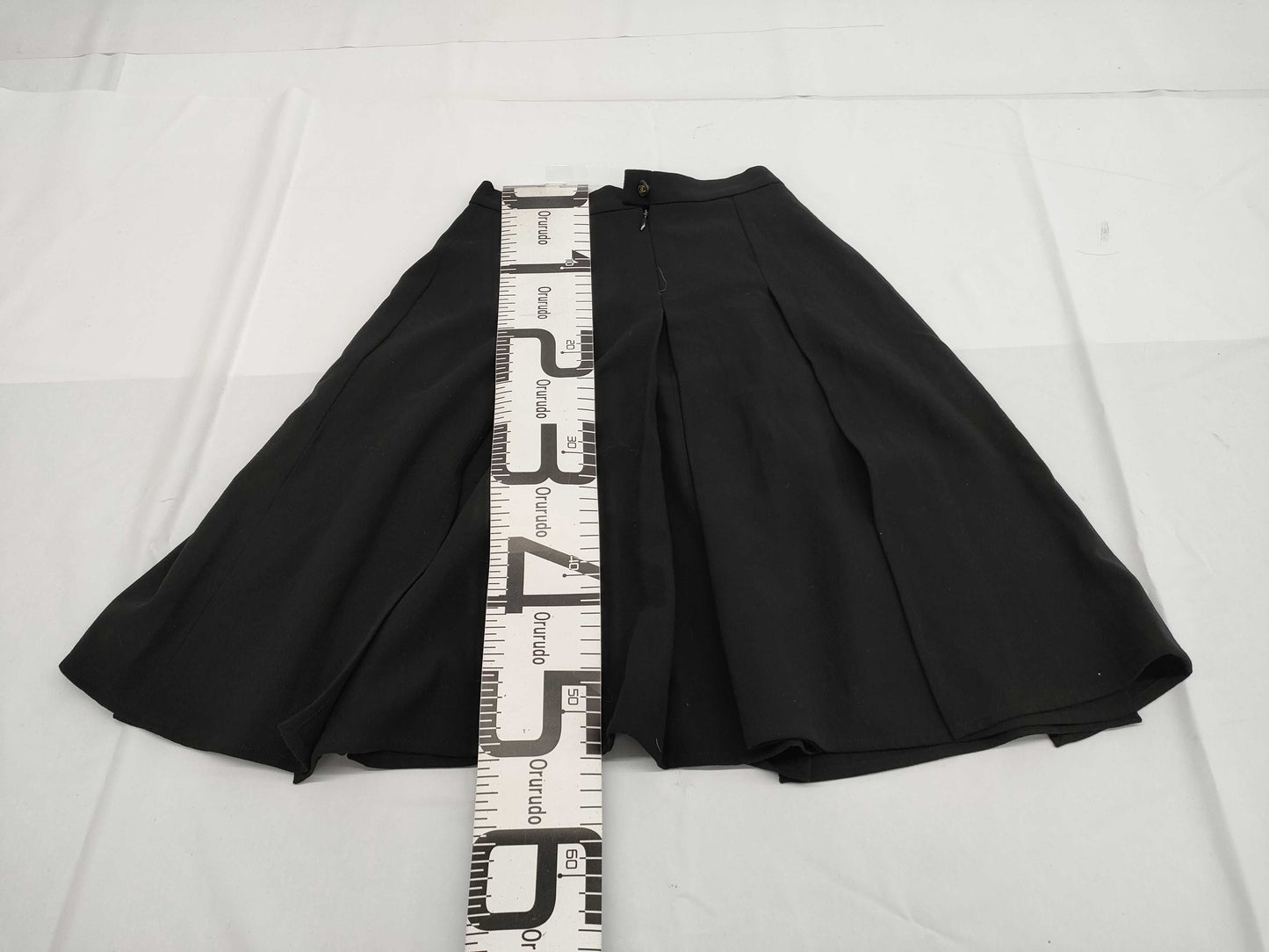 CHANEL CHANEL Pleated Skirt Black Skirt