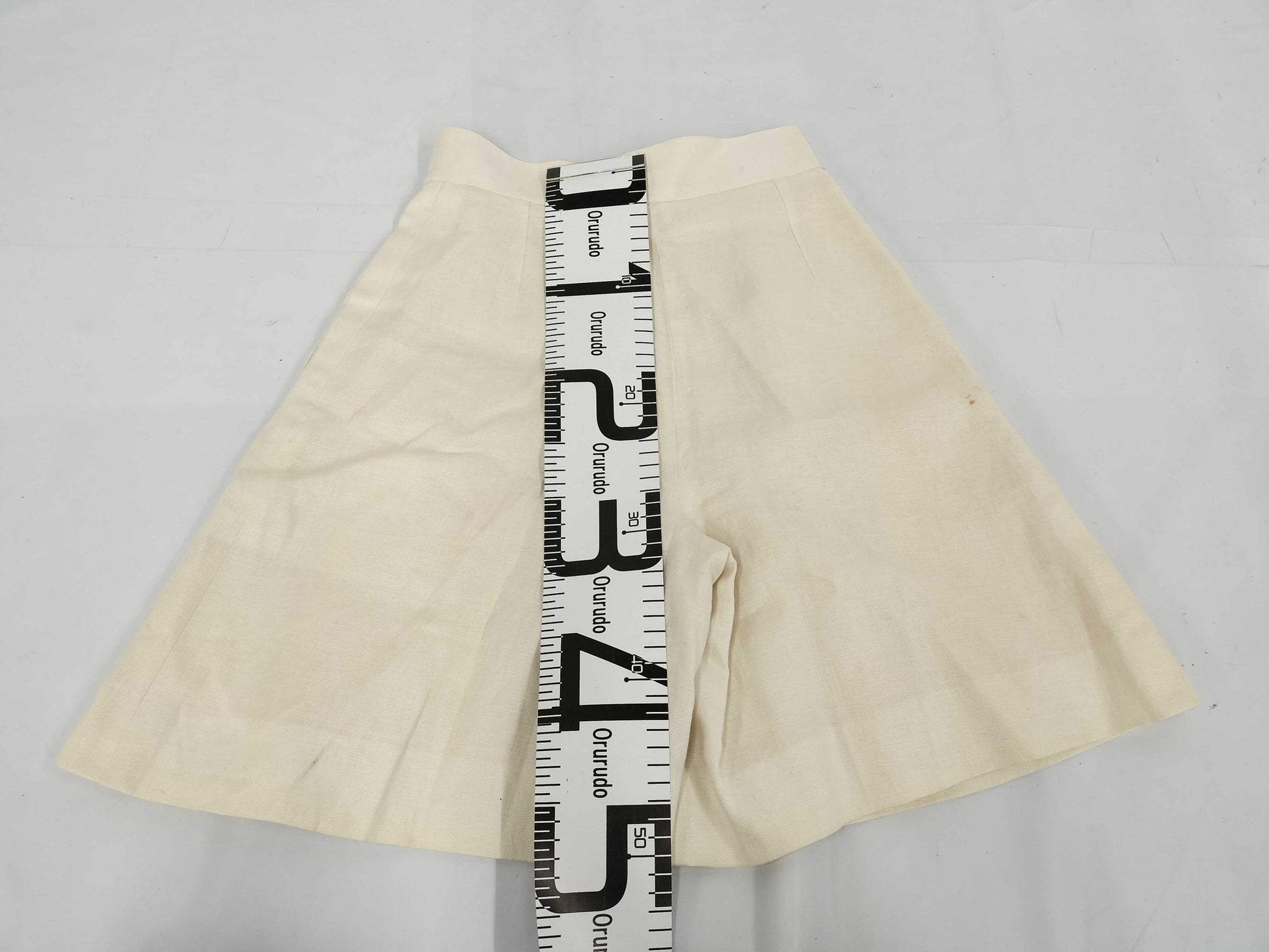 CHANEL CHANEL Flared Skirt White Skirt