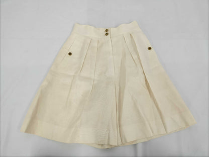 CHANEL CHANEL Flared Skirt White Skirt