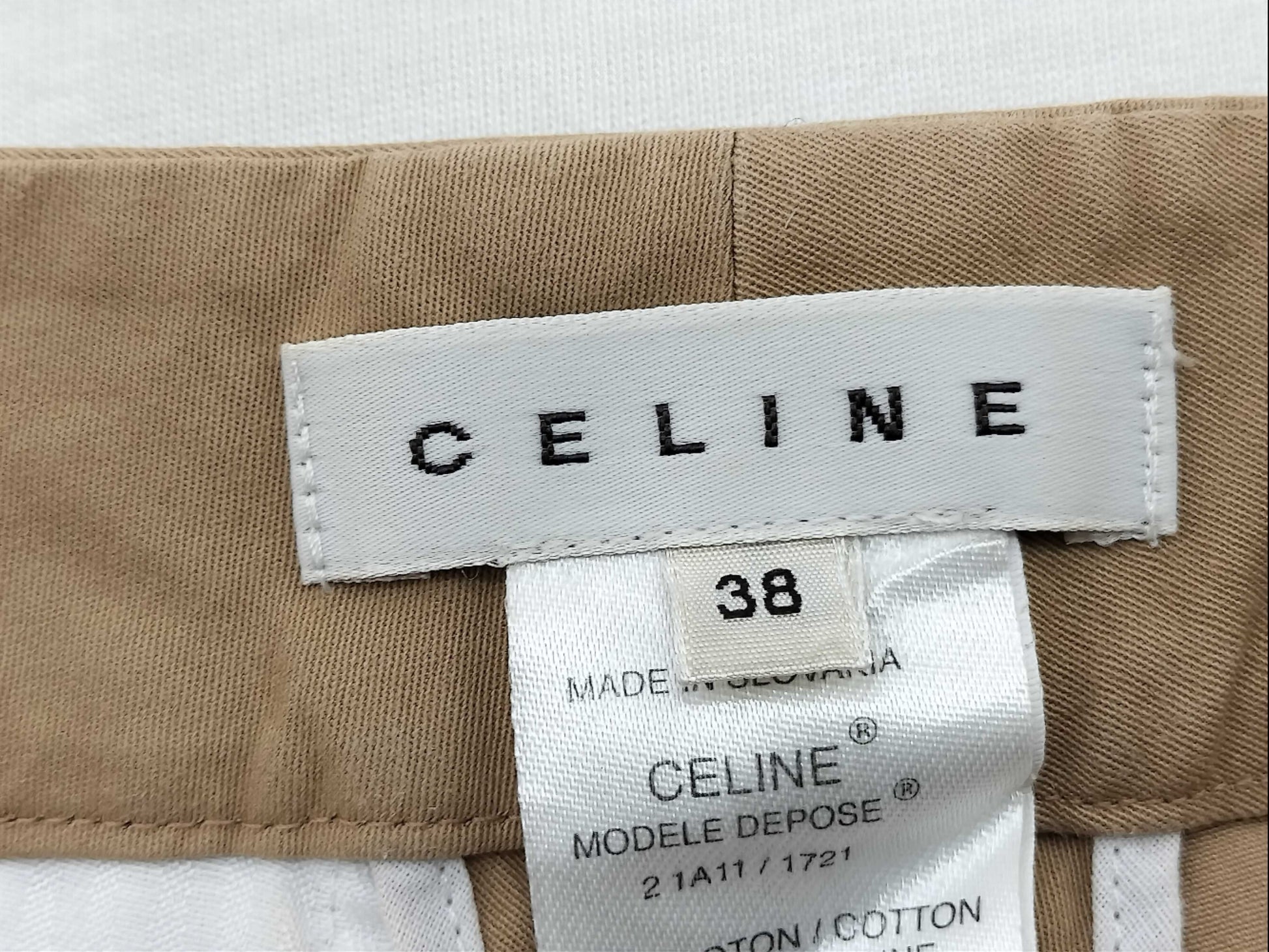 CELINE CELINE Macadam Logo Pants Beige Pants