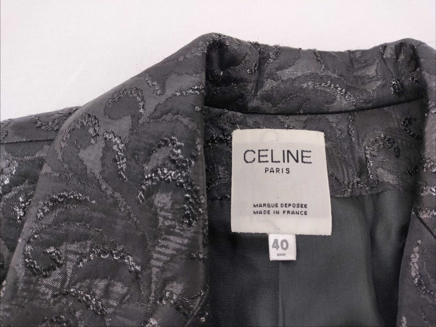 CELINE CELINE Lame Jacket Black Jacket
