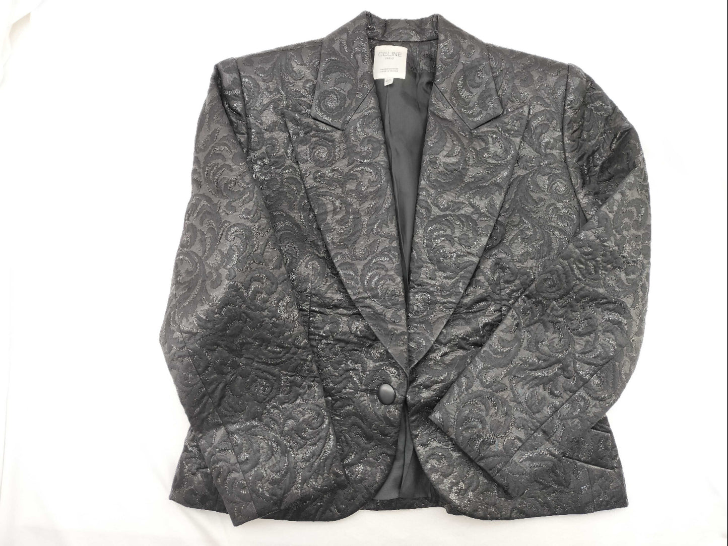 CELINE CELINE Lame Jacket Black Jacket