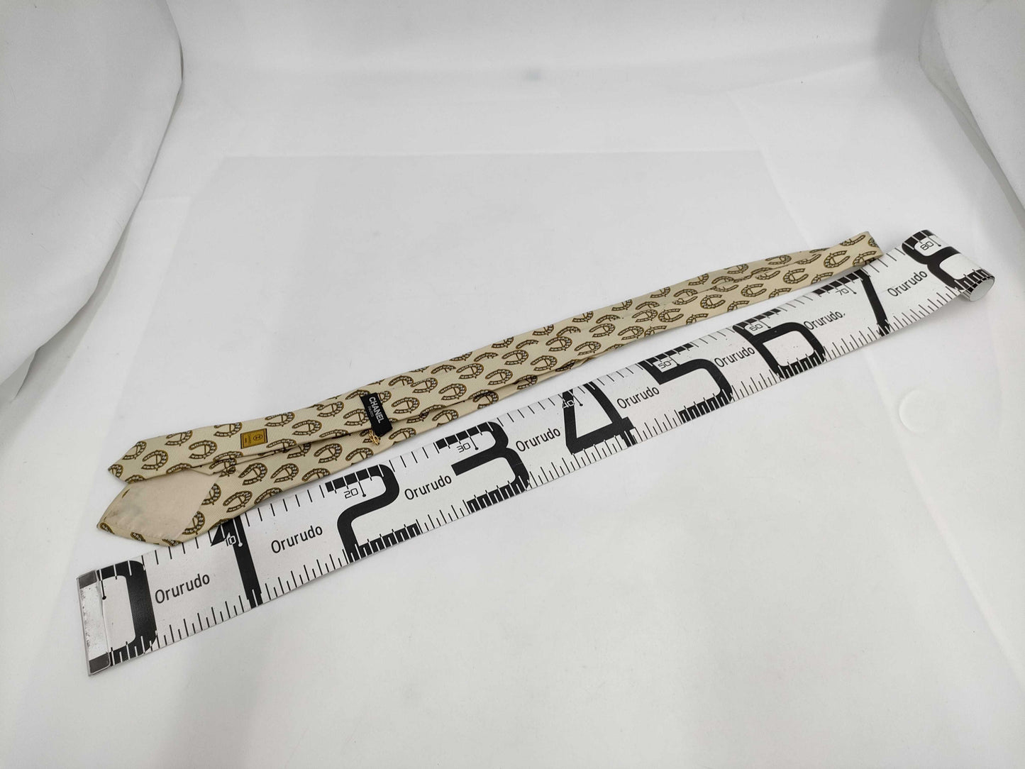 CHANEL CHANEL Tie Yellow Beige Other Accessories