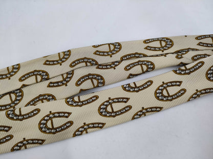 CHANEL CHANEL Tie Yellow Beige Other Accessories