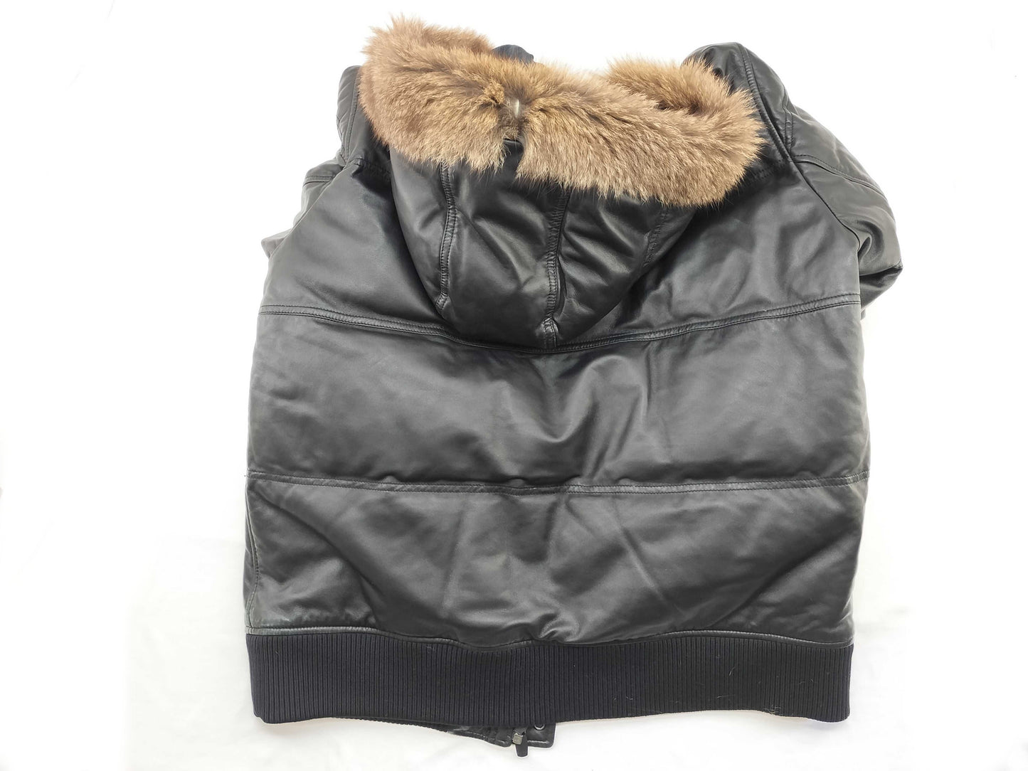 dunhill dunhill leather down jacket black jacket