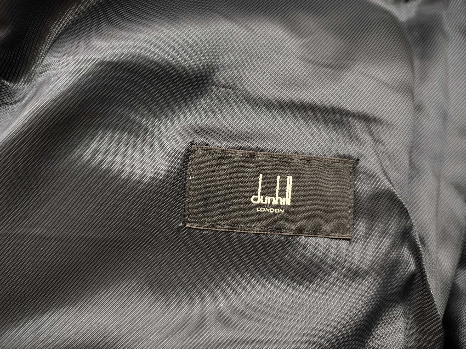 dunhill dunhill leather down jacket black jacket