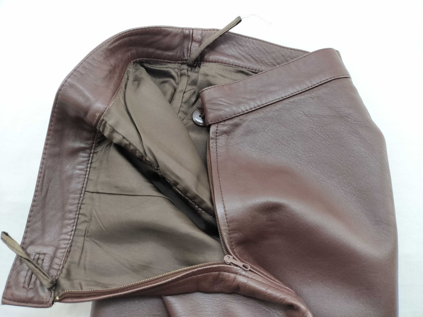 CELINE CELINE Leather Pants Brown Pants