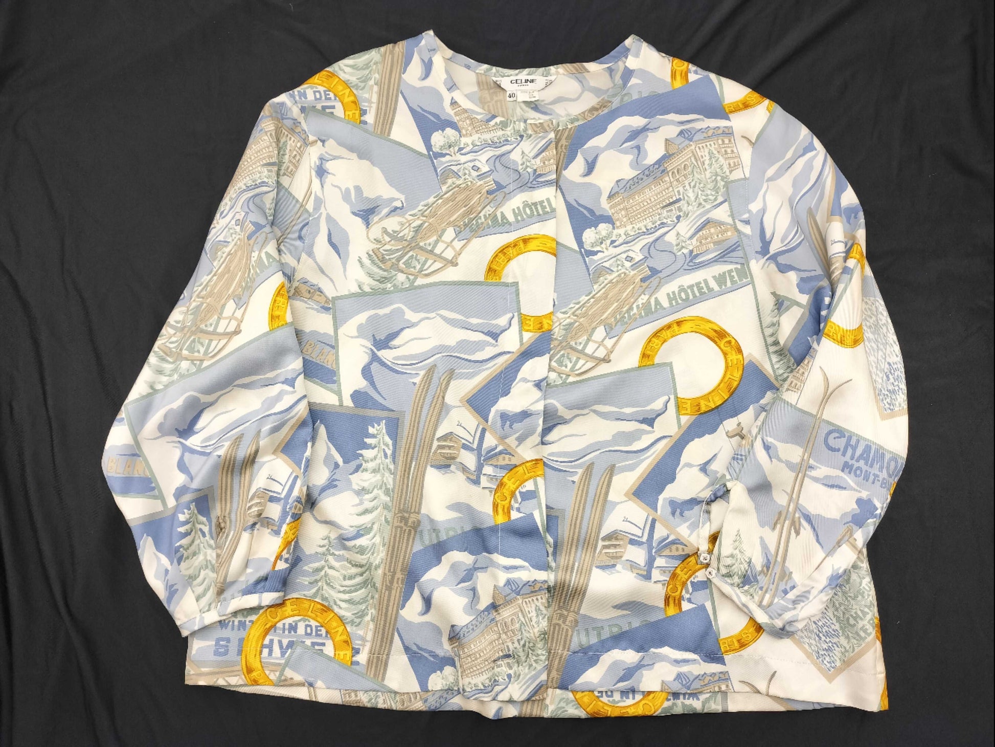 CELINE CELINE Tops Blue 40 Cardigan