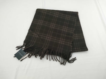 BURBERRY New BURBERRY 100% Cashmere Muffler Dark Brown Other Accessories