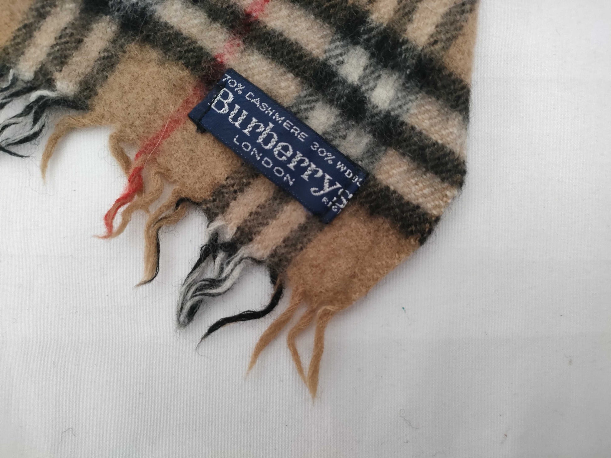 BURBERRY BURBERRY Muffler 100% Cashmere Beige Other Accessories
