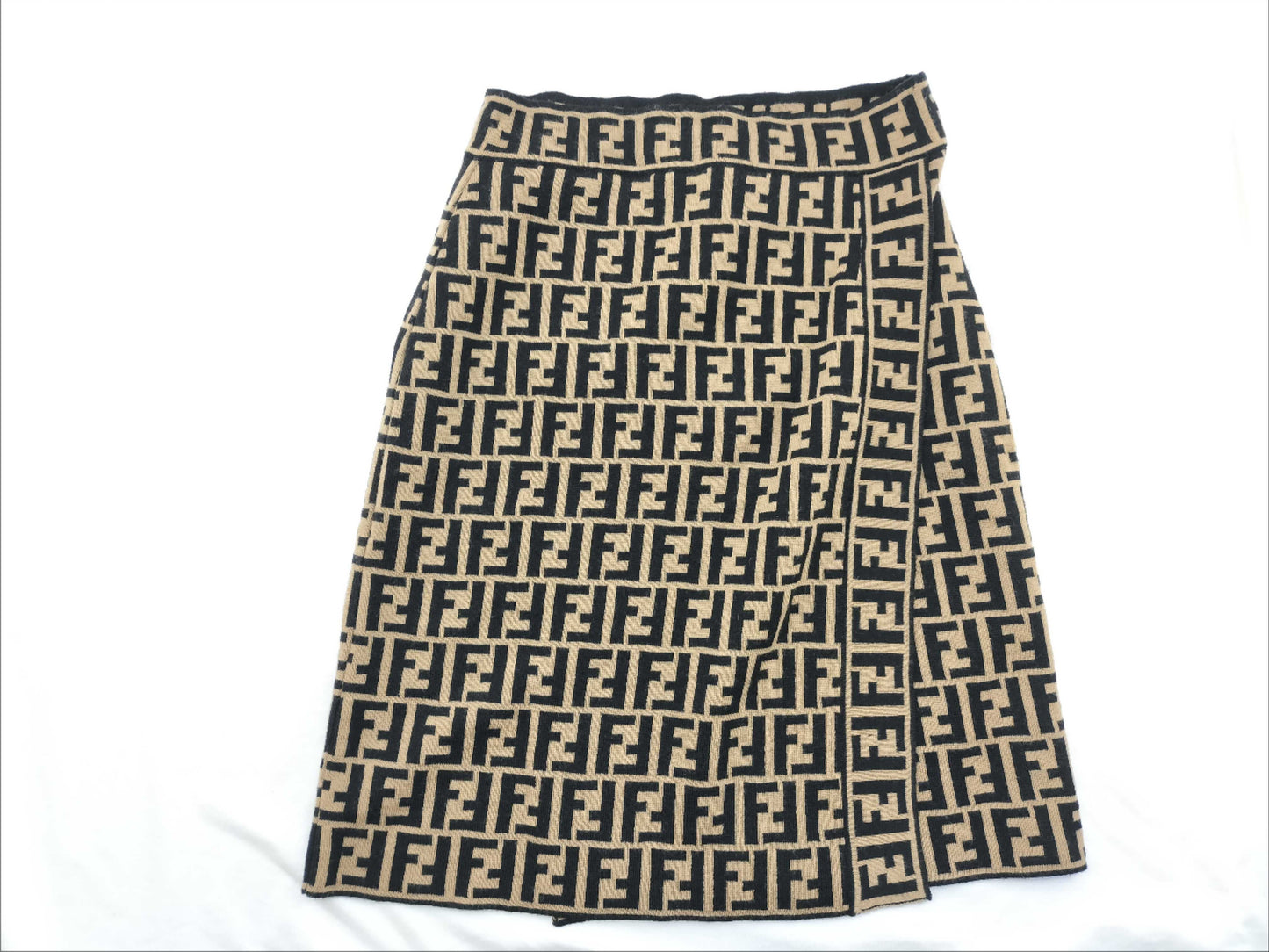 FENDI Zucca Pattern FENDI Knit Skirt Beige Skirt