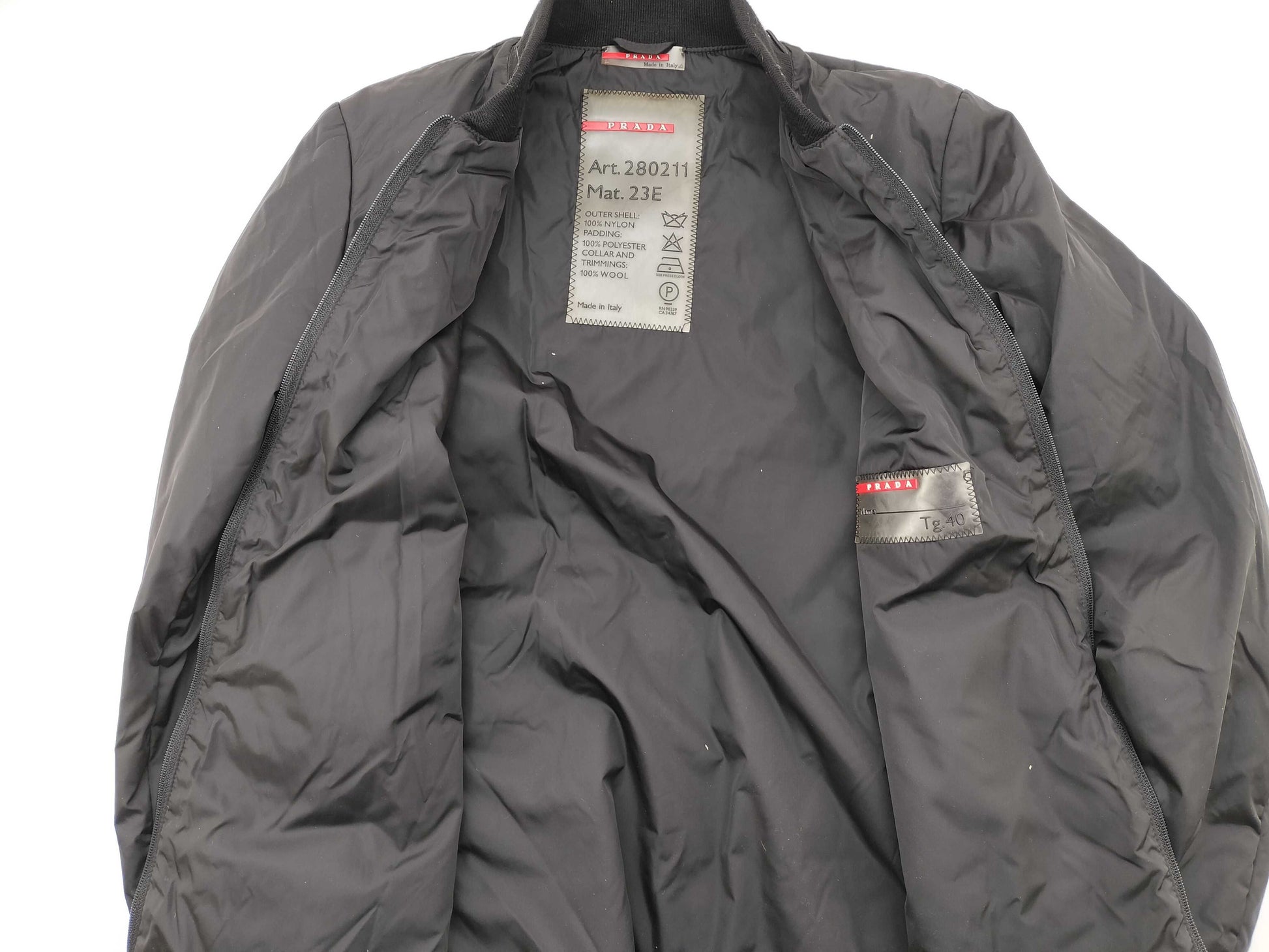 PRADA PRADA Sport Down Jacket Black Jacket