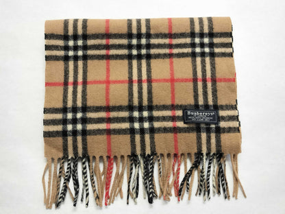 BURBERRY BURBERRY Novacheck 100% Cashmere Muffler Beige Muffler