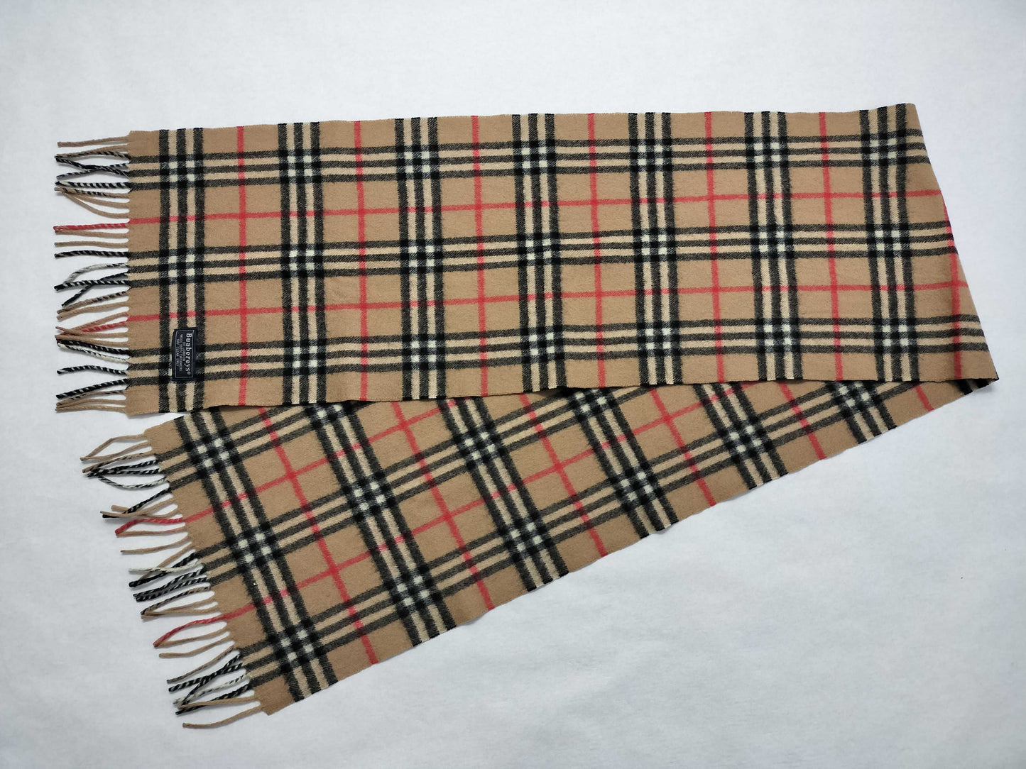 BURBERRY BURBERRY Novacheck 100% Cashmere Muffler Beige Muffler