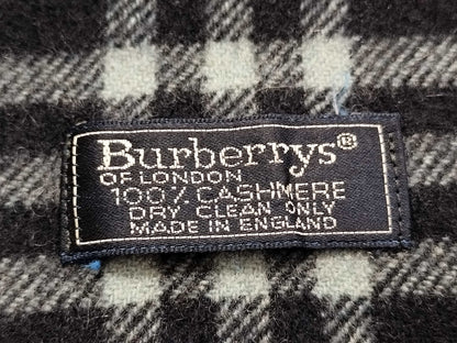 BURBERRY BURBERRY Novacheck 100% Cashmere Muffler Navy Muffler