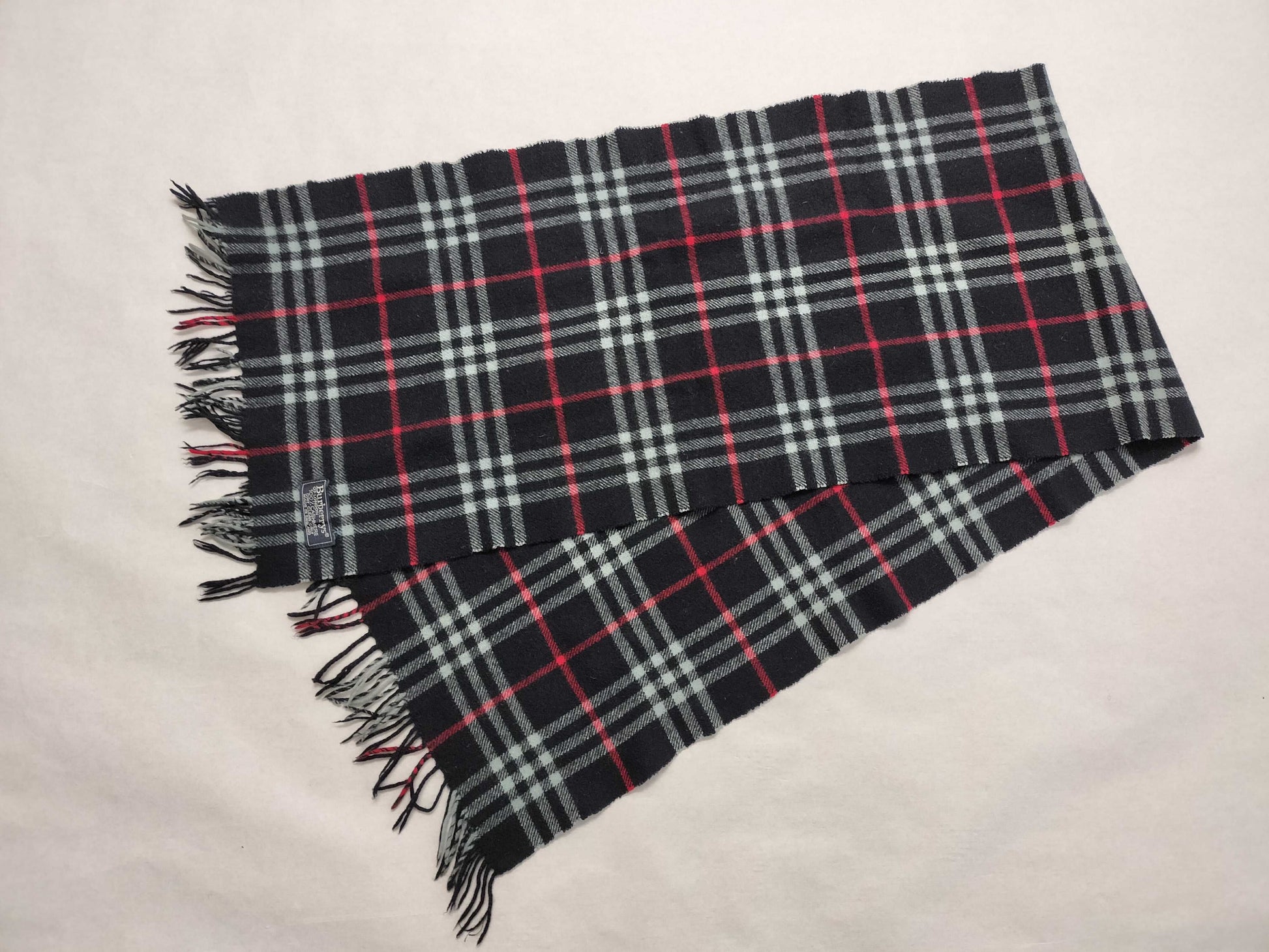 BURBERRY BURBERRY Novacheck 100% Cashmere Muffler Navy Muffler