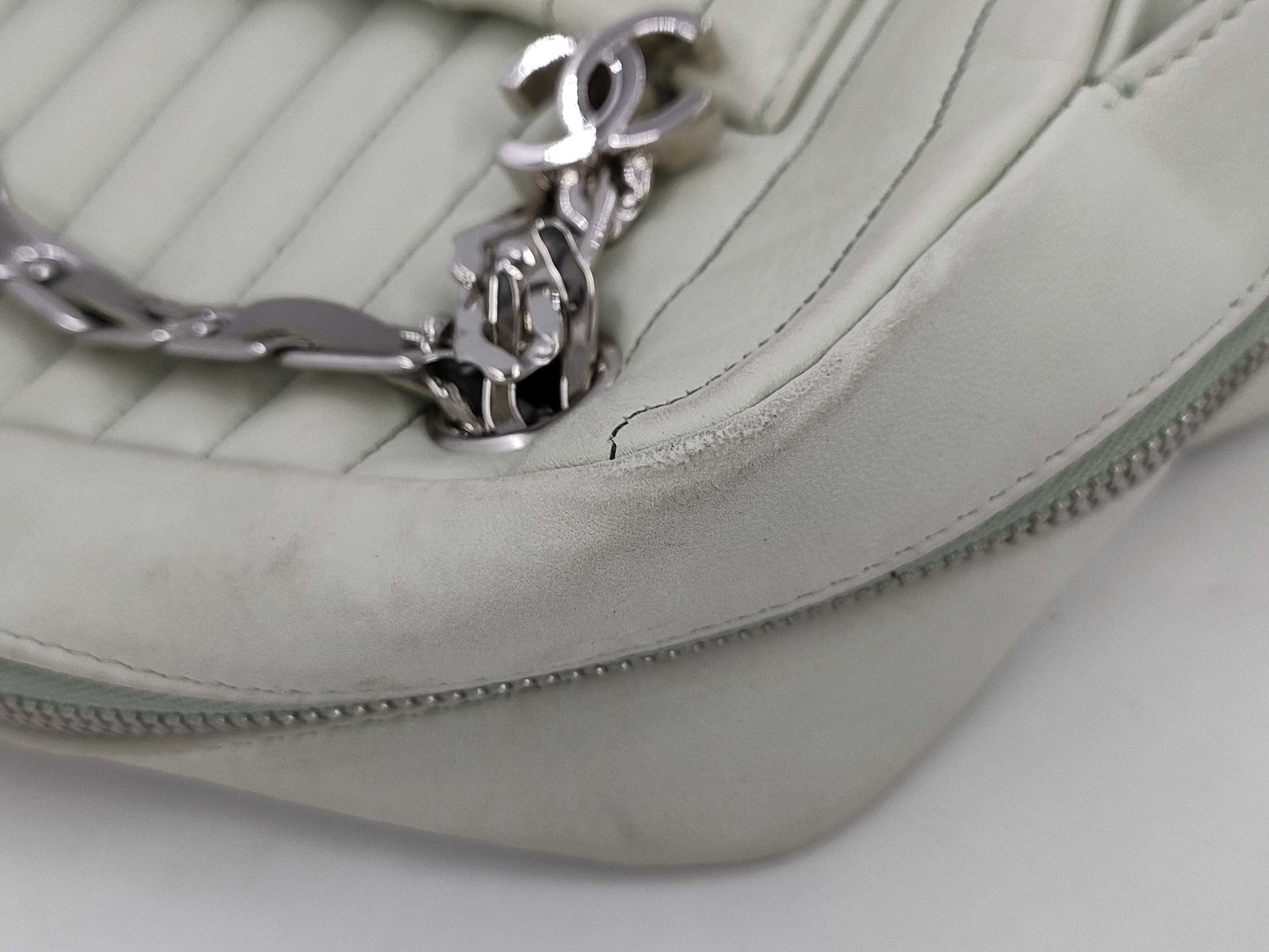 CHANEL Lambskin Chain Bag Tote Bag