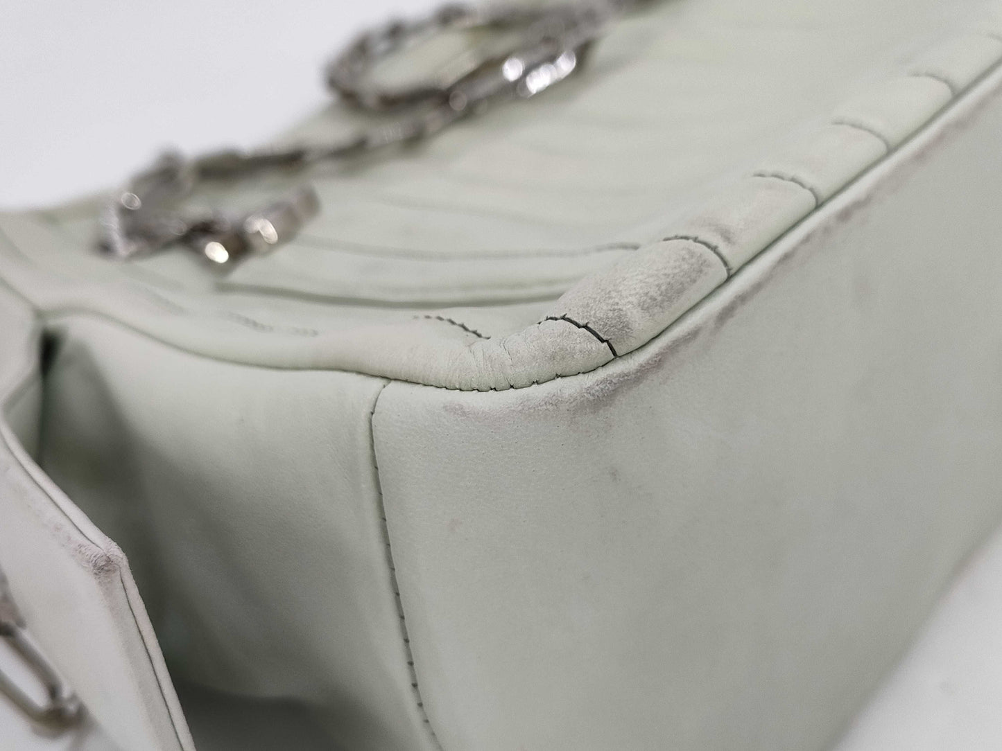 CHANEL Lambskin Chain Bag Tote Bag