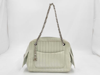 CHANEL Lambskin Chain Bag Tote Bag