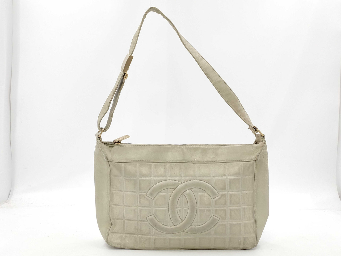 CHANEL Lambskin Chocolate Bar Shoulder Bag Shoulder Bag