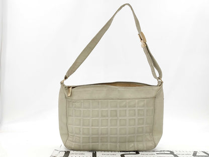 CHANEL Lambskin Chocolate Bar Shoulder Bag Shoulder Bag