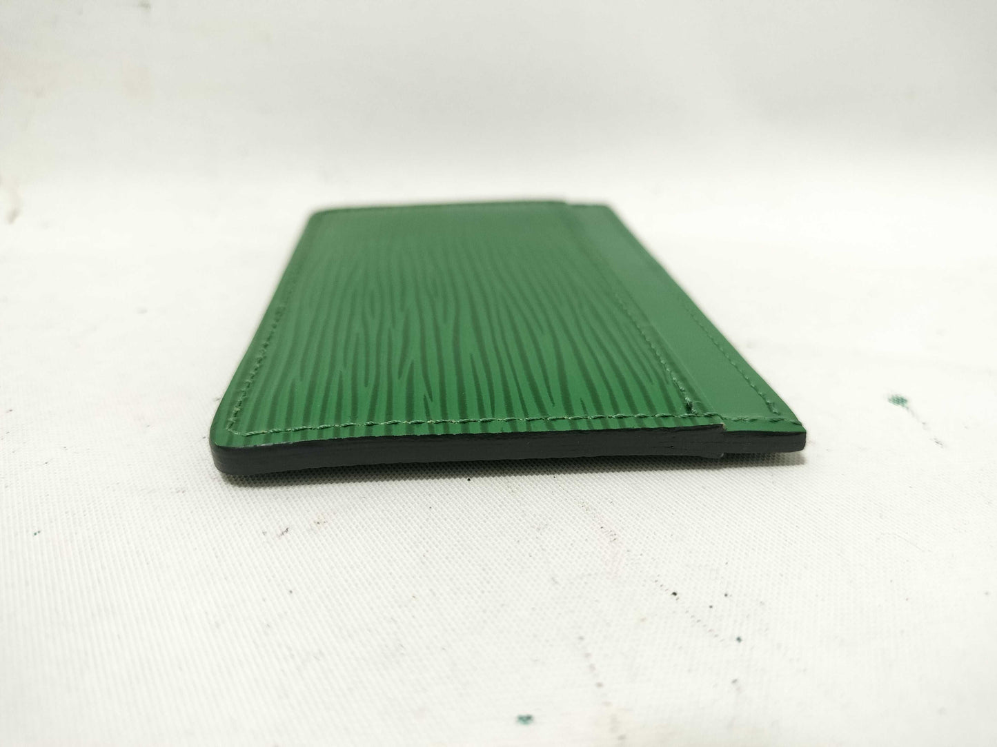 LOUIS VUITTON Epi LV Card Case Porto Cart Sampur M60325 Epi Green Card Case, Pass Case, Business Card Holder