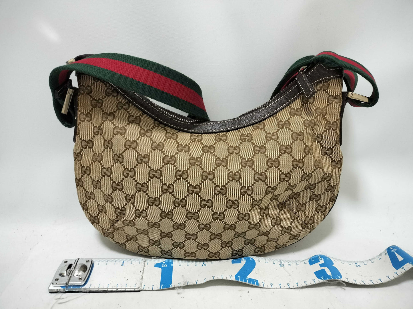 GUCCI Webbing GUCCI Shoulder Bag Sherry Line GG Canvas Shoulder Bag