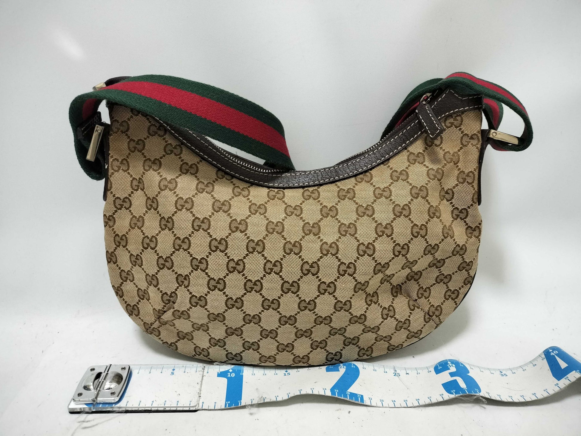 GUCCI Webbing GUCCI Shoulder Bag Sherry Line GG Canvas Shoulder Bag