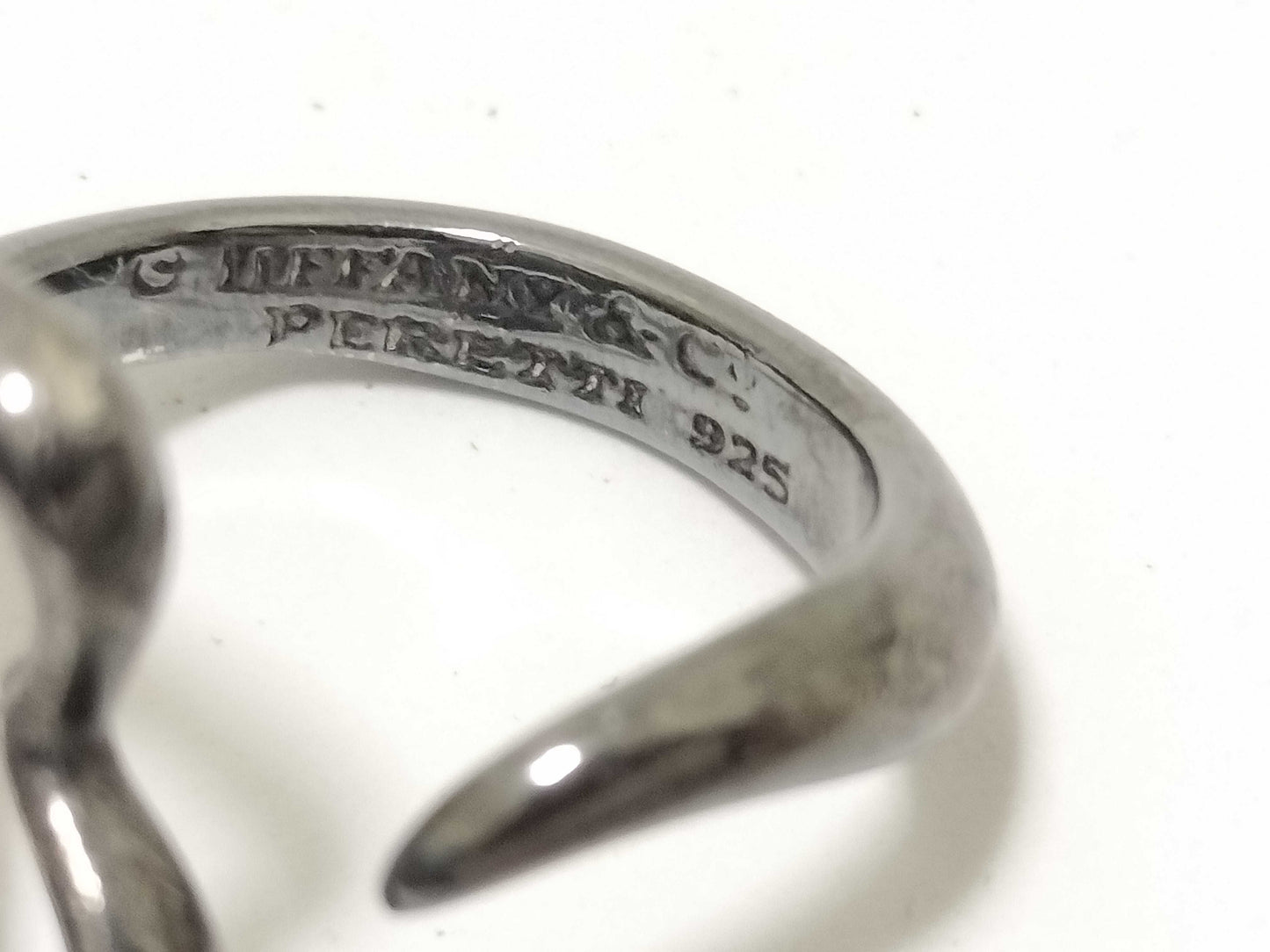 Tiffany&Co. Open Heart TIFFANY&Co. Ring Open Heart Elsa Peretti 925 5.22g Ring