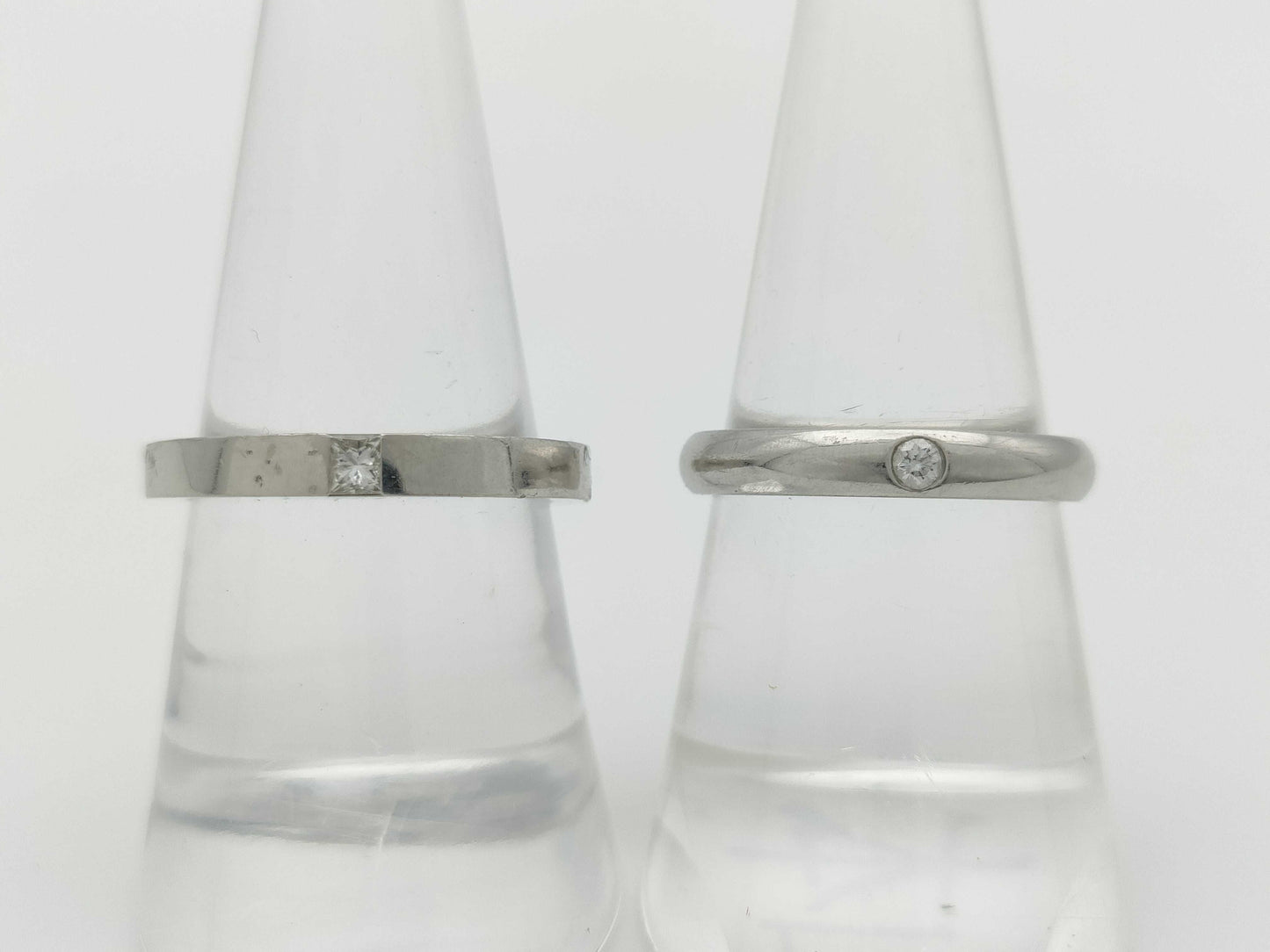 HARRY WINSTON Band 1PD/1PD PT950 11.9g Ring 