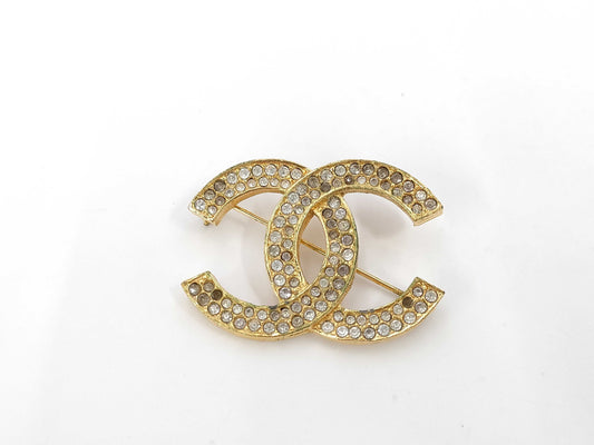 CHANEL CHANEL Brooch Coco Mark Rhinestone 176 Brooch