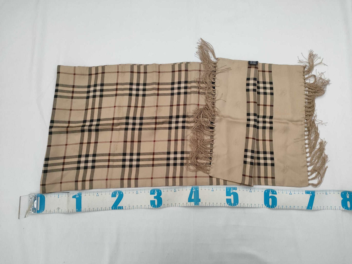 BURBERRY Scarf Plaid Fringe Other Accessories