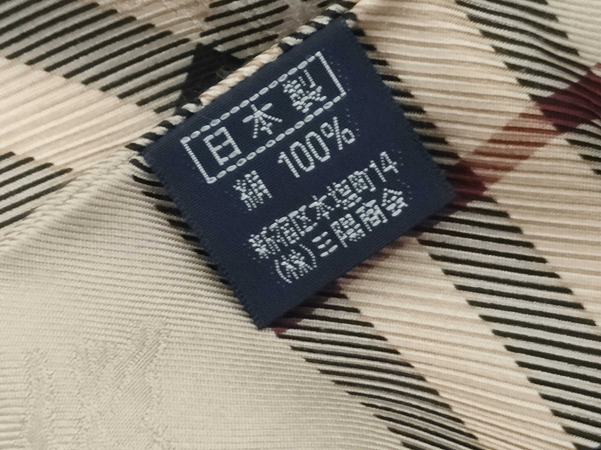 BURBERRY Scarf Plaid Fringe Other Accessories