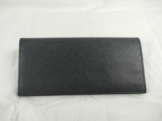 BURBERRY Leather Saffiano Leather Long Wallet Wallet