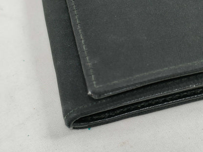 PRADA Nylon Tesuto NERO Long Wallet Wallet