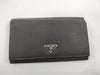 PRADA Nylon Tesuto NERO Long Wallet Wallet