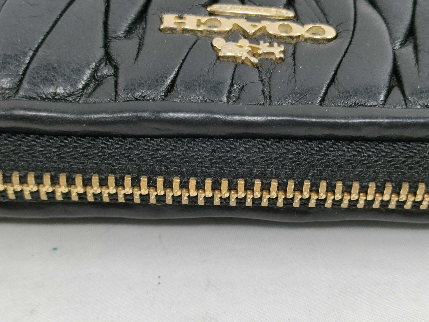 COACH Matellase Leather Long Wallet Wallet