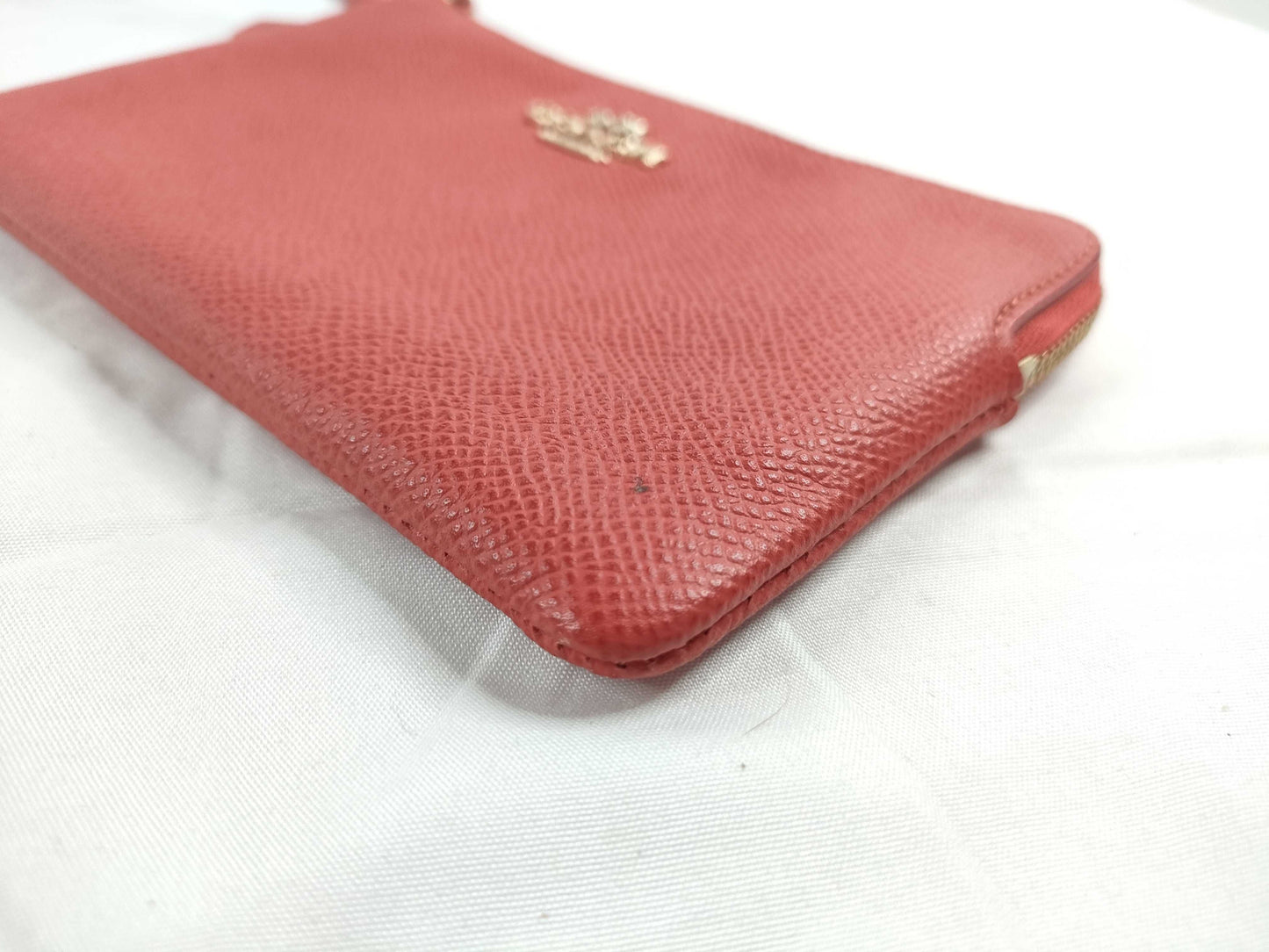 COACH Leather Ristretto Pouch