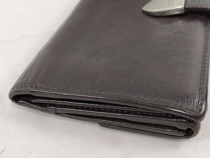 GUCCI Gucci Leather Long Wallet Wallet