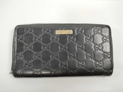 GUCCI GUCCI Shima GG Pattern Round Long Wallet Wallet