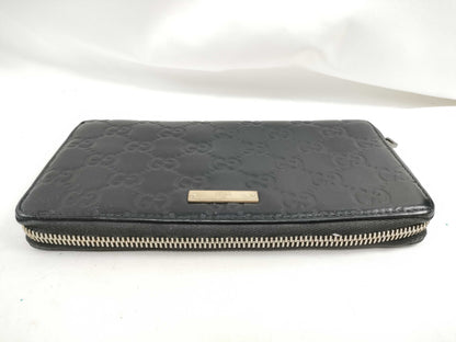 GUCCI GUCCI Shima GG Pattern Round Long Wallet Wallet