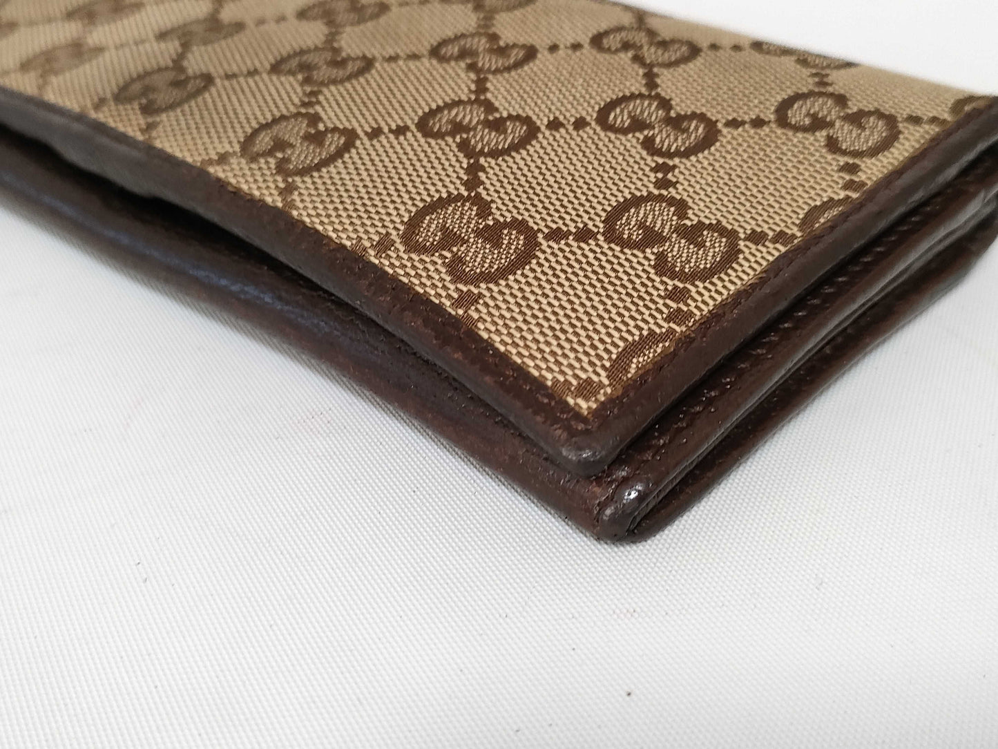 GUCCI GG Canvas GUCCI GG Canvas Leather Long Wallet Wallet