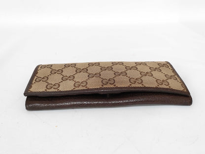 GUCCI GG Canvas GUCCI GG Canvas Leather Long Wallet Wallet