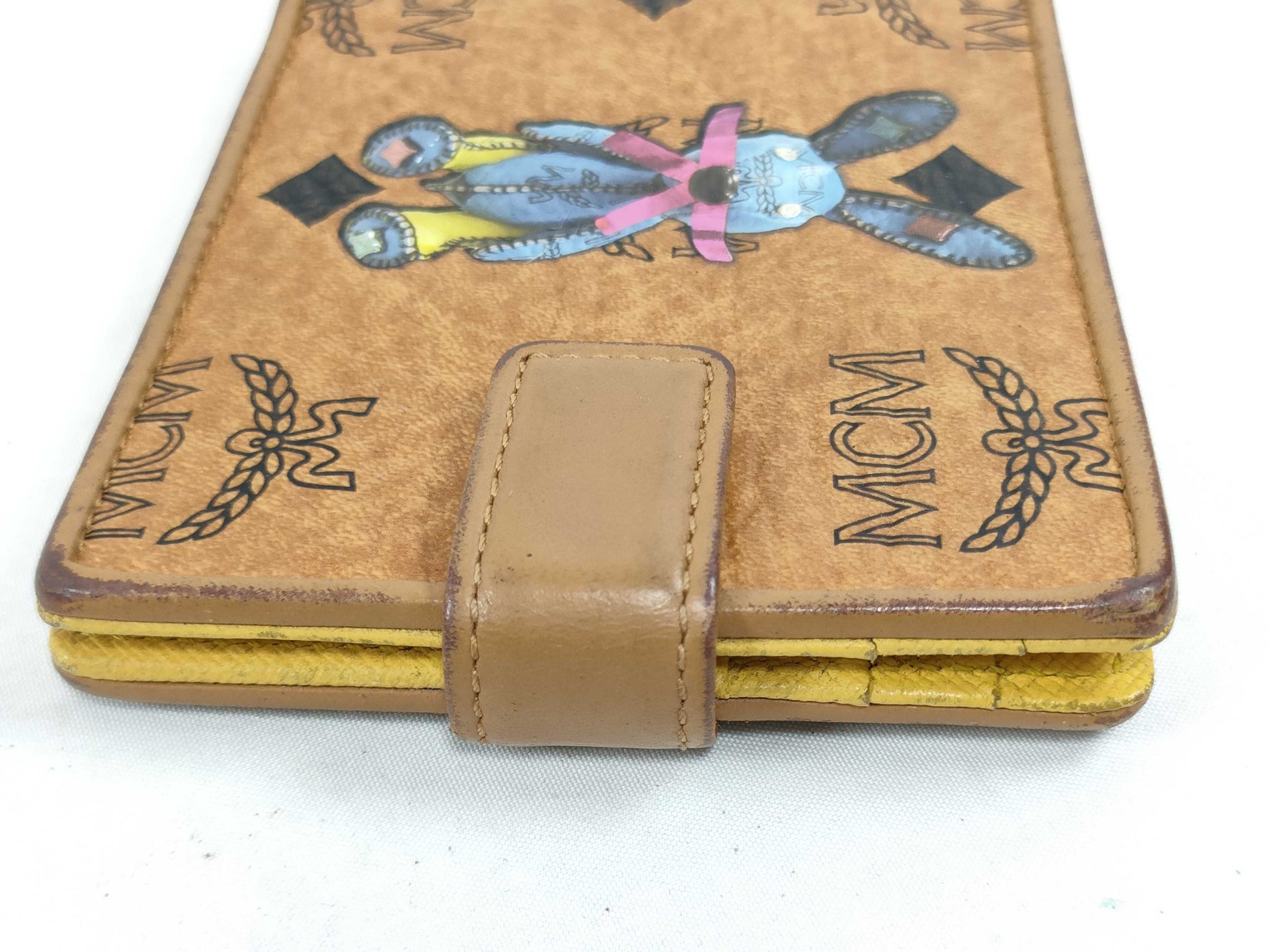 MCM MCM Folding Wallet with Money Clip Card Case, Pass Case, Business Card Holder