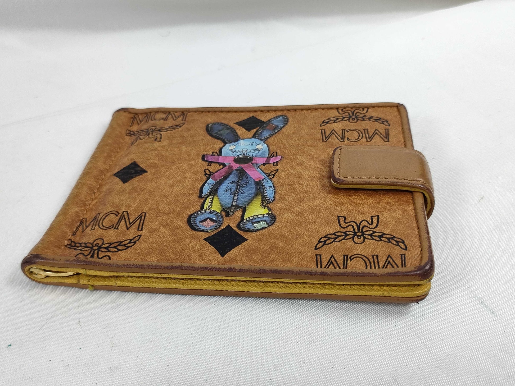 MCM MCM Folding Wallet with Money Clip Card Case, Pass Case, Business Card Holder