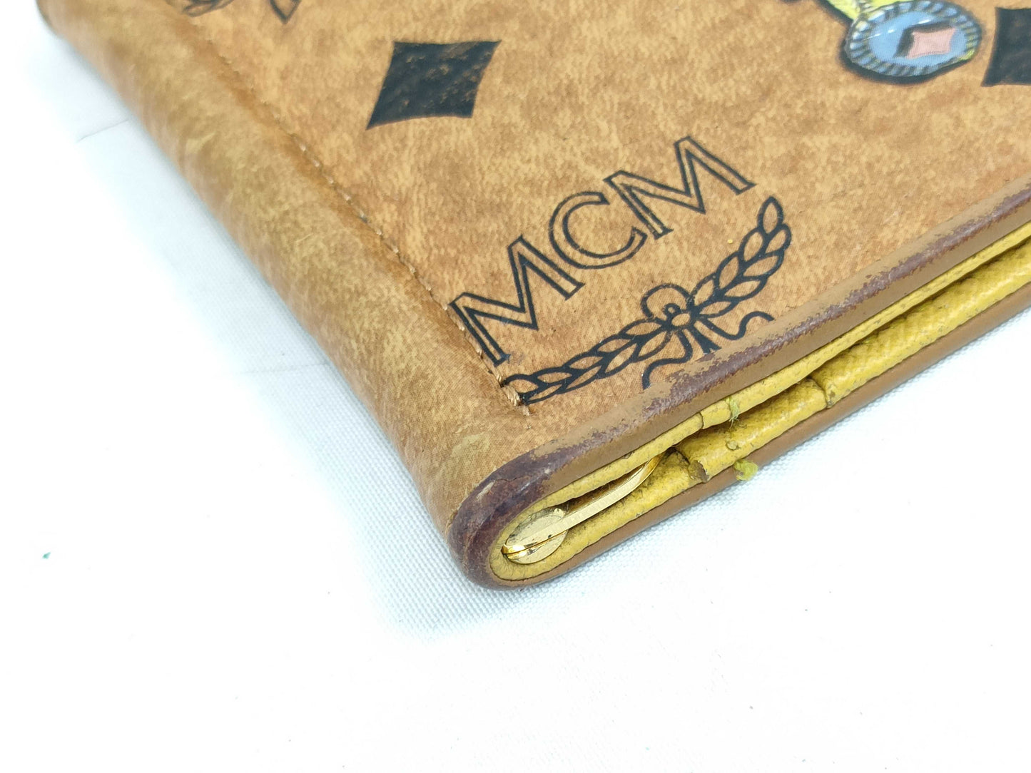 MCM MCM Folding Wallet with Money Clip Card Case, Pass Case, Business Card Holder