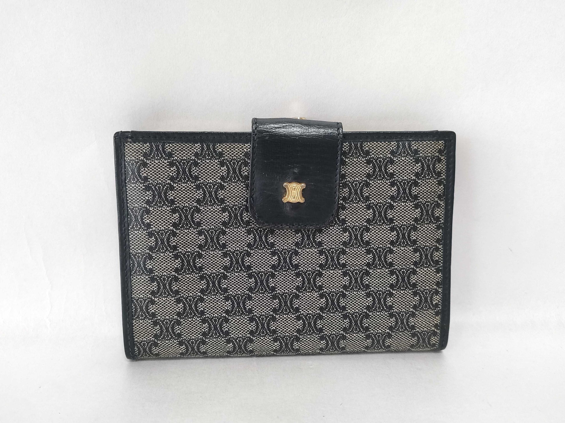 CELINE Macadam Triomphe Mouth Folding Wallet Wallet